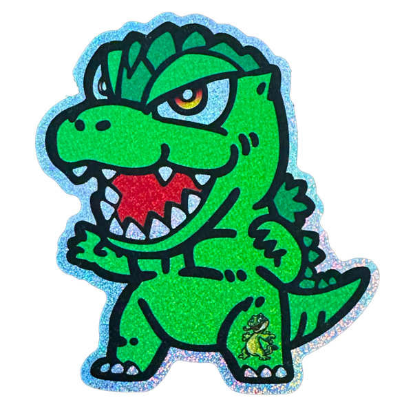 GZilla Yellow Eyes Lucky Lizard Sticker