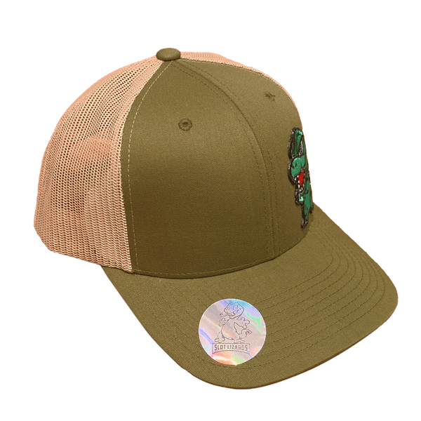 GZilla Lucky Lizards Hat Olive and Tan