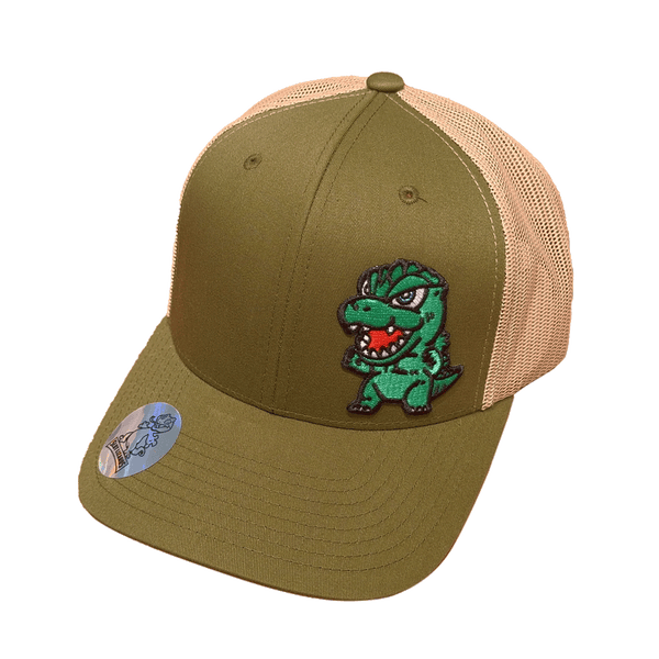 GZilla Lucky Lizards Hat Olive and Tan