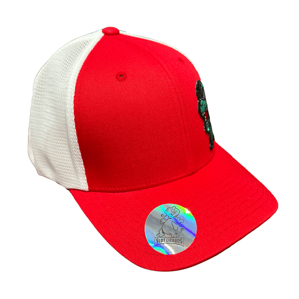 GZilla Lucky Lizards Hat Red and White