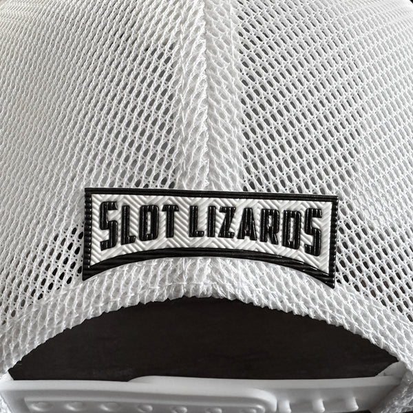 GZilla Lucky Lizards Hat Silver and White